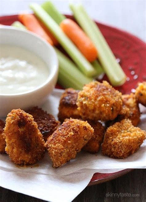 Baked Buffalo Chicken Nuggets Recipe Skinny Taste Recipes Baked