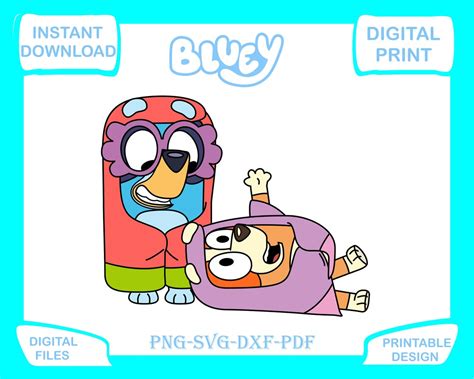Bluey And Bingo Toy Svg Png 18 Layered Svgpng Files For Etsy