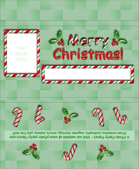 Christmas candy bar wrappers {free christmas printables}. http://www.photo-party-favors.com/candy-bar-wrapper ...