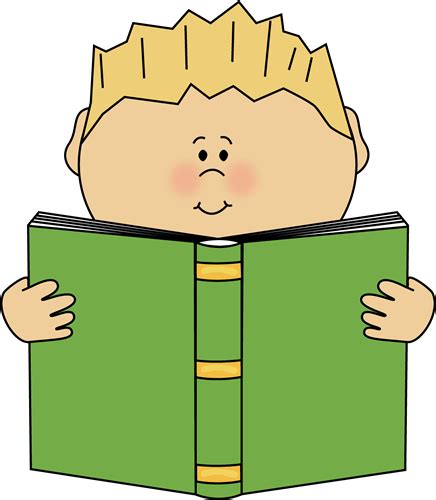 Boy reading book clipart free download! Boy Reading a Book Clip Art - Boy Reading a Book Image