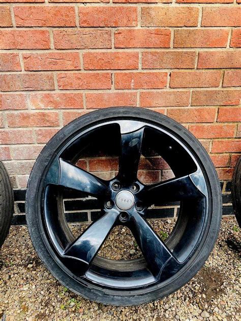 Genuine Rs Oryginal Inch Rotor Audi Black Alloy Wheels A S Rs A S A Set Of With Tire