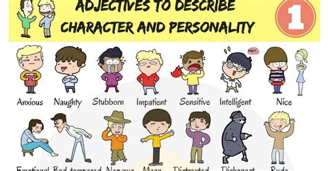 Learn Useful Adjectives That Describe Personality And Character In