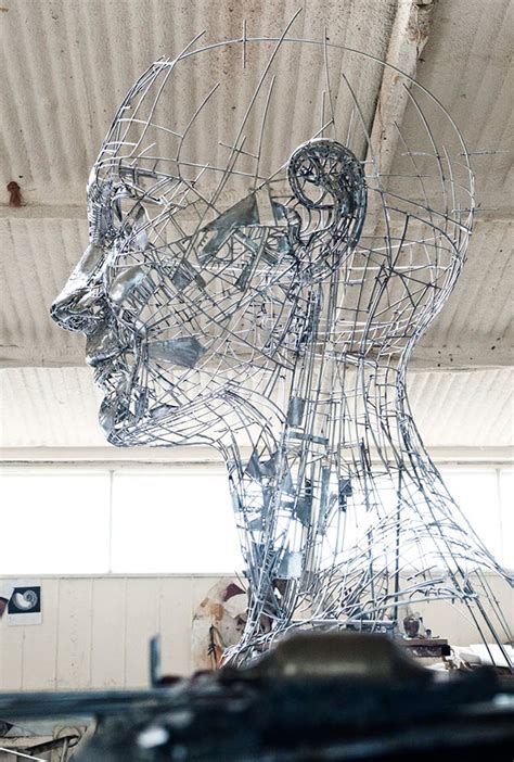 Reportage To Steel Sculpture By Jordi Díez On Behance