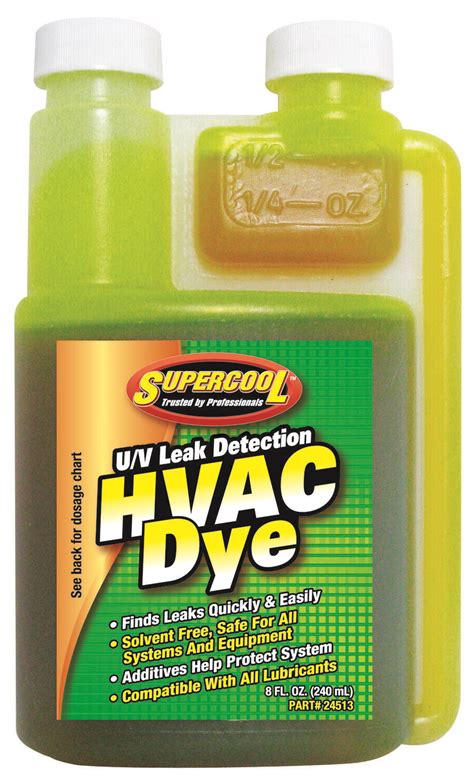 Supercool 24513 Hvac Hvacr Uv Dye Concentrate Detect And Find Leaks Quik