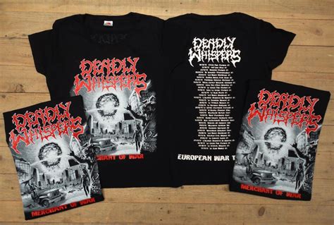 Deadly Whispers European War Tour Tee Deadly Whispers Store