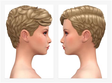 The Sims Resource Dorie Pixie Cut Hair