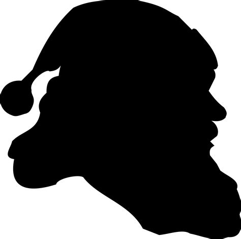 Santa Claus Face Silhouette At Getdrawings Free Download