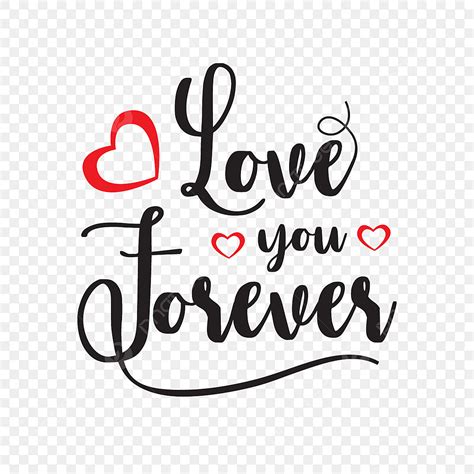 Love You Forever Vector Art Png Love You Forever Love Forever Typo