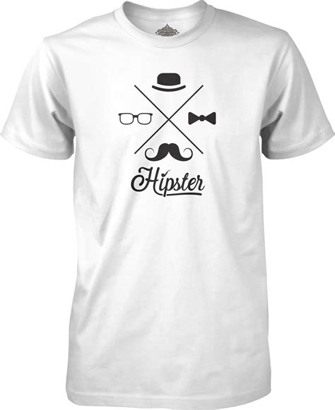 Hipster Collection T Shirt White Medium Uk Clothing