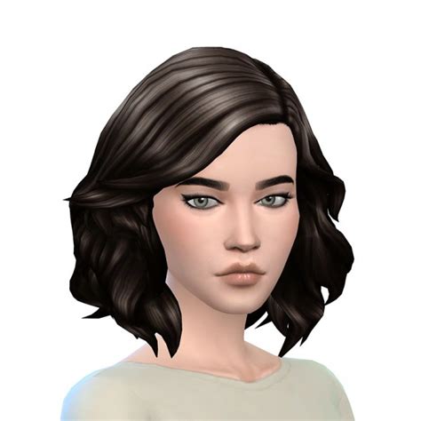 Sims 4 Hairs ~ Deelitefulsimmer Kiara S Medium Soft Wavy Hair Recolored