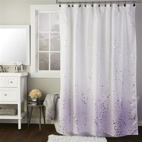 Skl Home Splatter Shower Curtain Purple