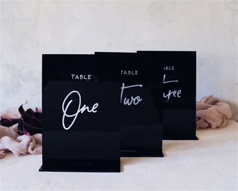Modern Wedding Table Numbers Acrylic Table Number Signs Etsy Australia