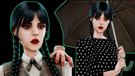The Sims 4 Netflix Series Speed Cas Wednesday Addams Youtube