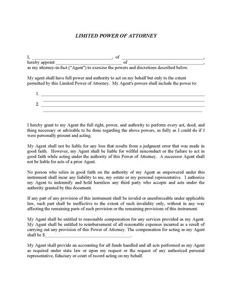 Connecticut Temporary Power Of Attorney Form Free Printable Legal Forms