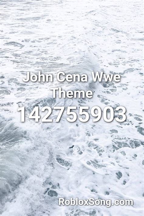 John Cena Wwe Theme Roblox Id Roblox Music Codes In 2021 Roblox
