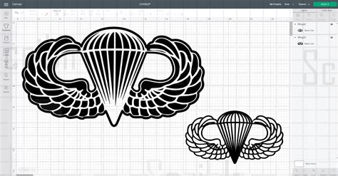 Us Army Airborne Wings Vector Svg  Png Etsy