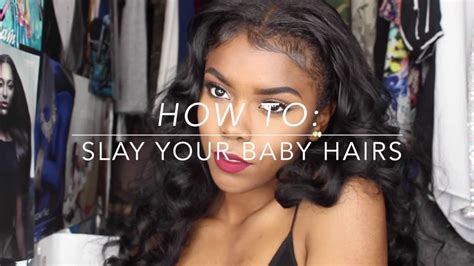How To Slay Your Edges Baby Hair Tutorial Youtube