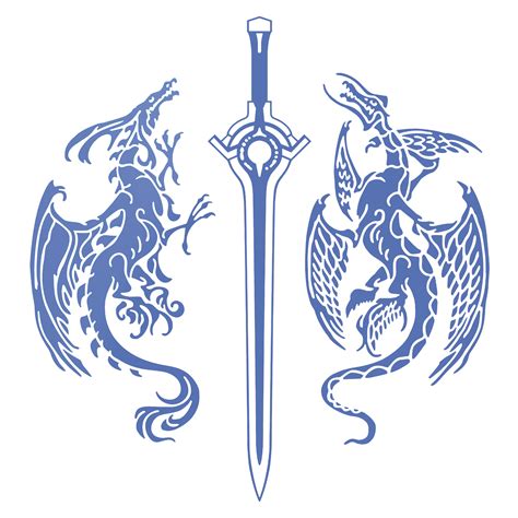Dragons And Sword Vector Nowi276 Free Download Borrow And
