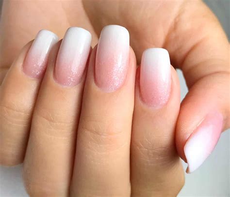 French Ombre With Diamonds Elevate Your Look With Sparkling Nails