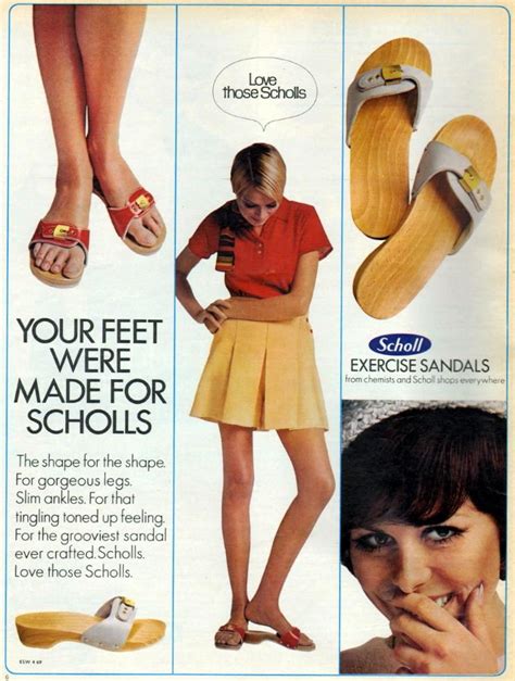 Scholls Exercise Sandals 1969 Dr Scholl S Long Ago Pinterest