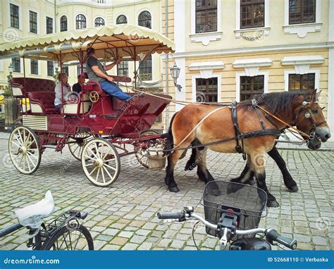 Horse Drawn Carriage Trip In Dresden Editorial Image Image Of Germany