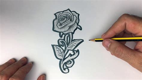 Cómo Dibujar Una Rosa De Forma Fácil Y Paso A Paso Youtube