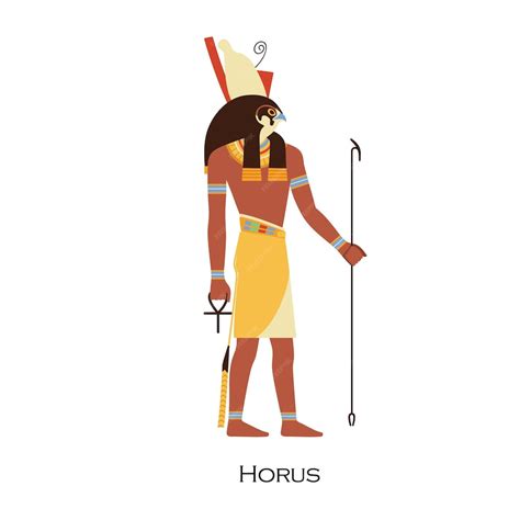 Premium Vector Horus Profile Egyptian God Hor Ancient Egypts Deity Of Kingship And Sky