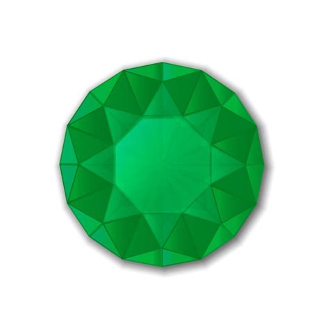 Premium Vector Realistic Emerald Illustration Vector Green Diamond