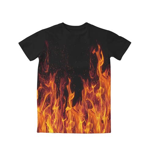 Fire Flames T Shirt Custom Made Fashion 3d Sublimation Print Plus Size On Storenvy Wholesale
