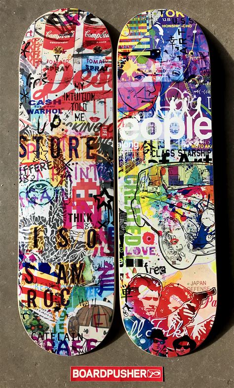 Street Art Inspired Custom Skateboard Graphics By Christophe Catelain For Todays Boardpusher