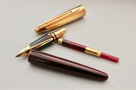 Waterman Edson Ruby Red Fountain Pen Medium Nib Vintage And Modern Pens