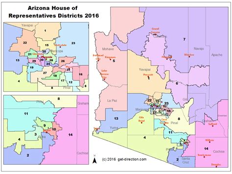 Map Of Arizona House Of Representatives Districts 2016