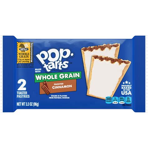 pop tarts® frosted cinnamon made with whole grain