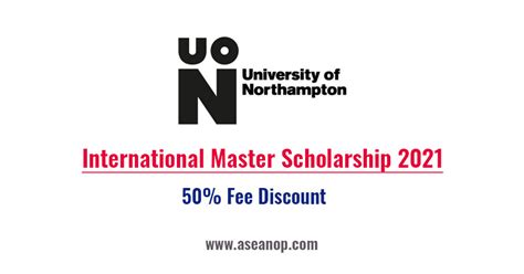 The University Of Northampton International Master Scholarship 2021