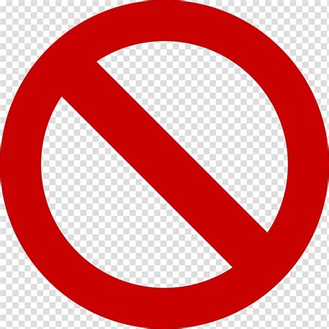No Symbol Free Forbidden Files Round Red Signage Transparent