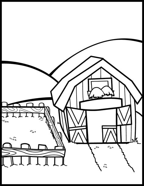 Farm Coloring Pages Preschool Coloring Home
