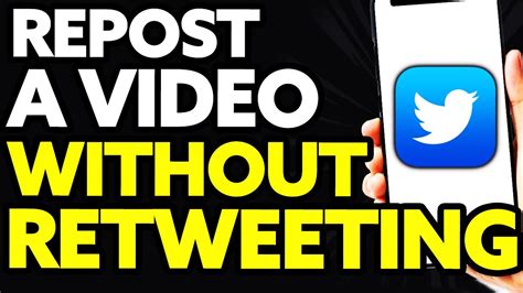 How To Repost A Video On Twitter Without Retweeting Quick And Easy Youtube
