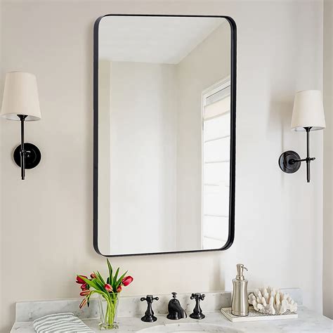 Buy Andy Star Wall Mirror For Bathroom 24x36 Inch Black Bathroom