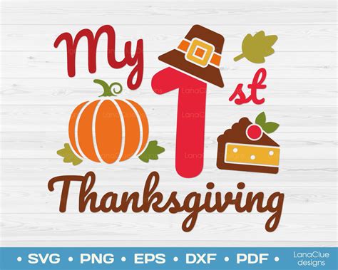 My 1st Thanksgiving Svg My First Turkey Day Kid Thanksgiving Etsy