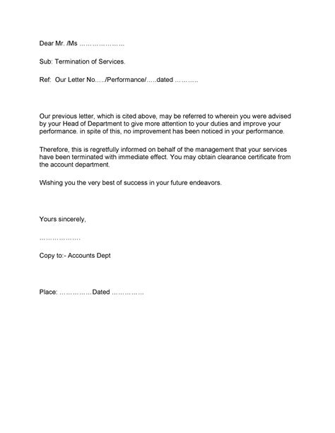 Termination Letter Template Samples How To Write A Termination Letter