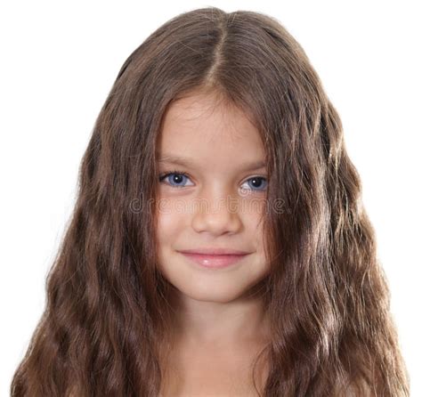Portrait Of Pretty Little Girl Stock Photo Image Of Female Beautiful