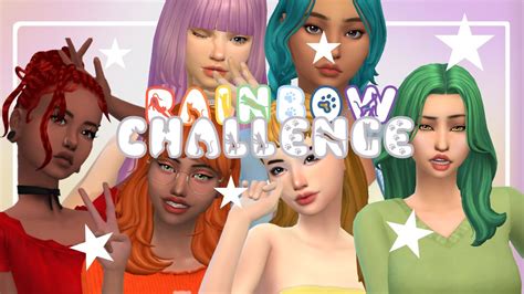 🌈 Cas Sims 4 Rainbow Challenge Cc Links 🌈 Youtube