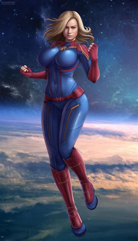 Captain Marvel By Flowerxl On Deviantart Marvel Superheroes Marvel Girls Comics Girls