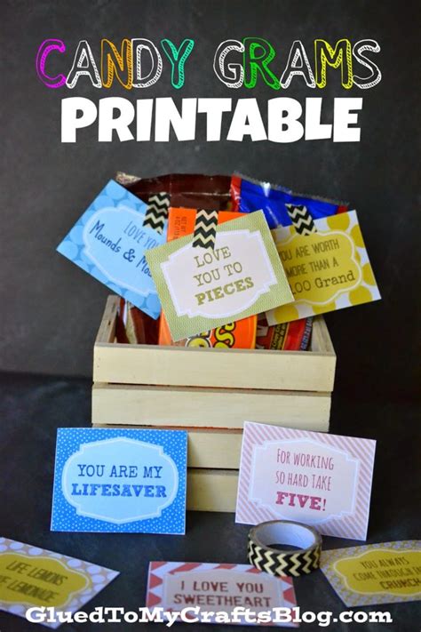 Printable birthday card candy grams. Tasty Treats: 10 Delicious Candy Crafts