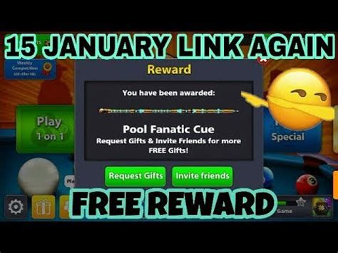 8 ball pool reward link is one of the best ways to get free coins, cues, cash, avatar, spins, and scratches in the game for free. 8 Ball Pool Fanatic Cue Reward Again Work.. - YouTube