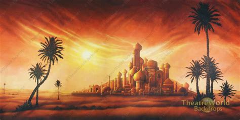 Aladdins Desert Palace Backdrop Rentals Theatreworld®