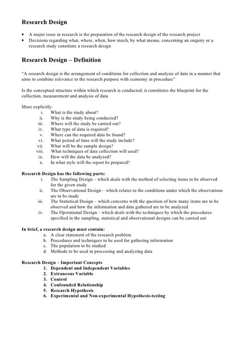 In fact, the research design is the conceptual structure within which research is conducted; Research Design