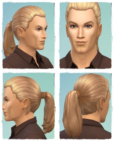 Back Ponytail M At Birksches Sims Blog Sims 4 Updates