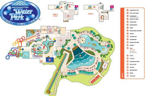 Massanutten Indooroutdoor Waterpark Map 2017 Water Park Parking
