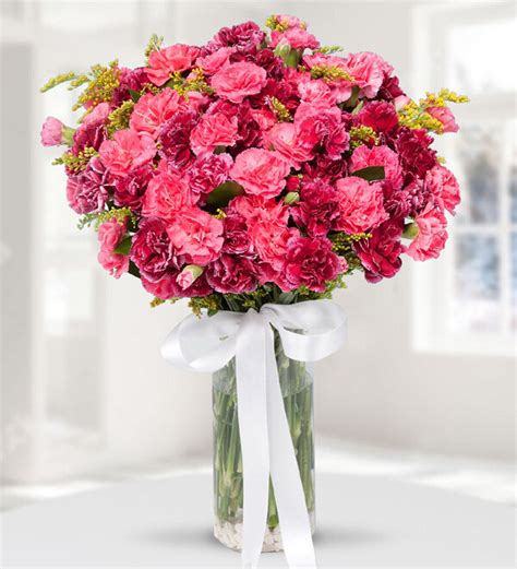 Send Flowers Turkey Carnations In Vase From 53usd